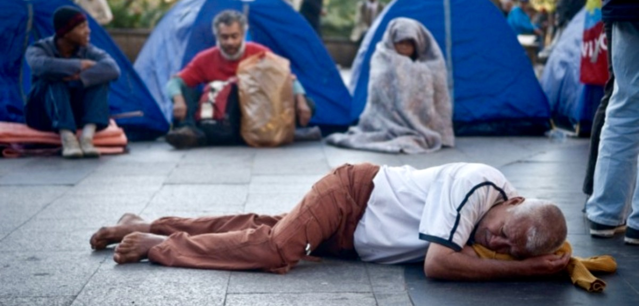 Pessoas em situação de rua em São Paulo