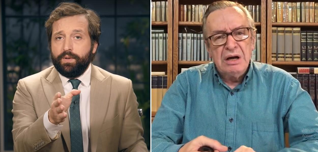 Gregório Duvivier e Olavo de Carvalho