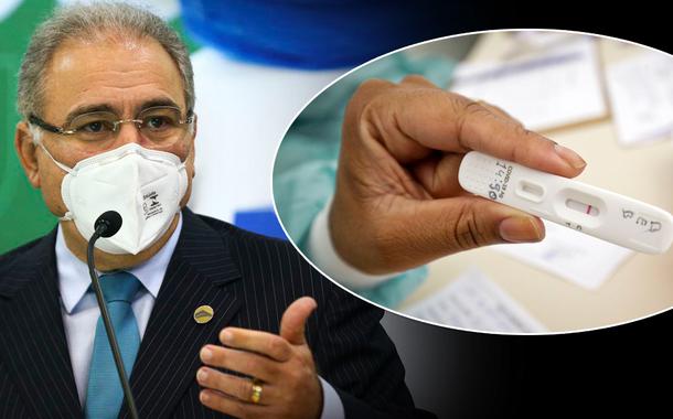 Ministro Marcelo Queiroga e autotestes contra covid-19