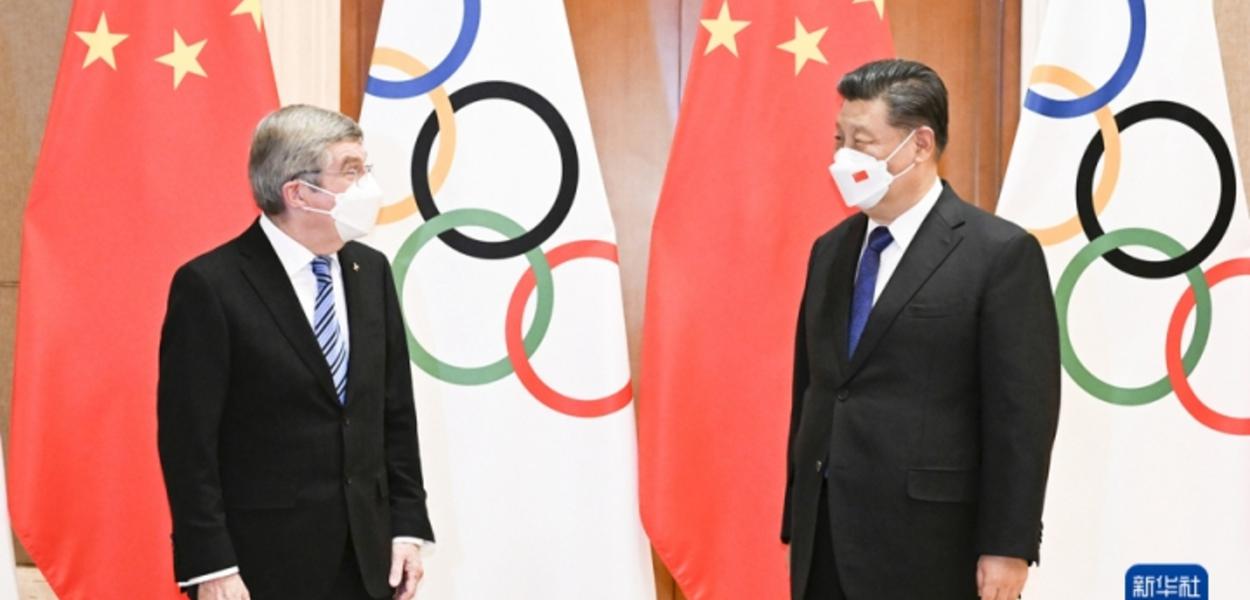 Xi Jinping e Thomas Bach