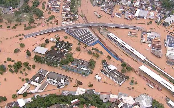 Enchente em Franco da Rocha, São Paulo