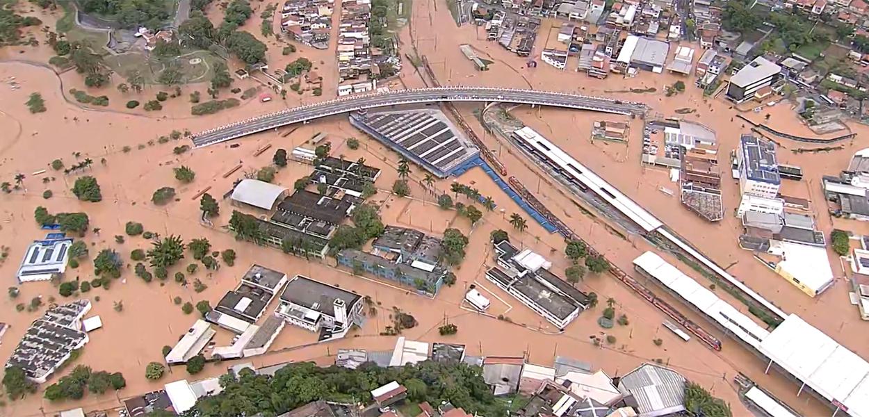 Enchente em Franco da Rocha, São Paulo