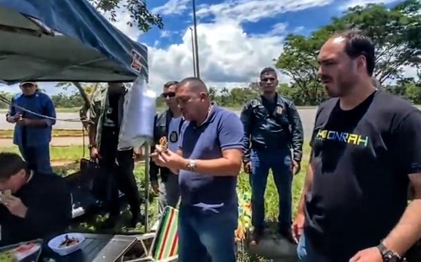 Vídeo revela equipe de Bolsonaro em vídeo do 'farofeiro popular'