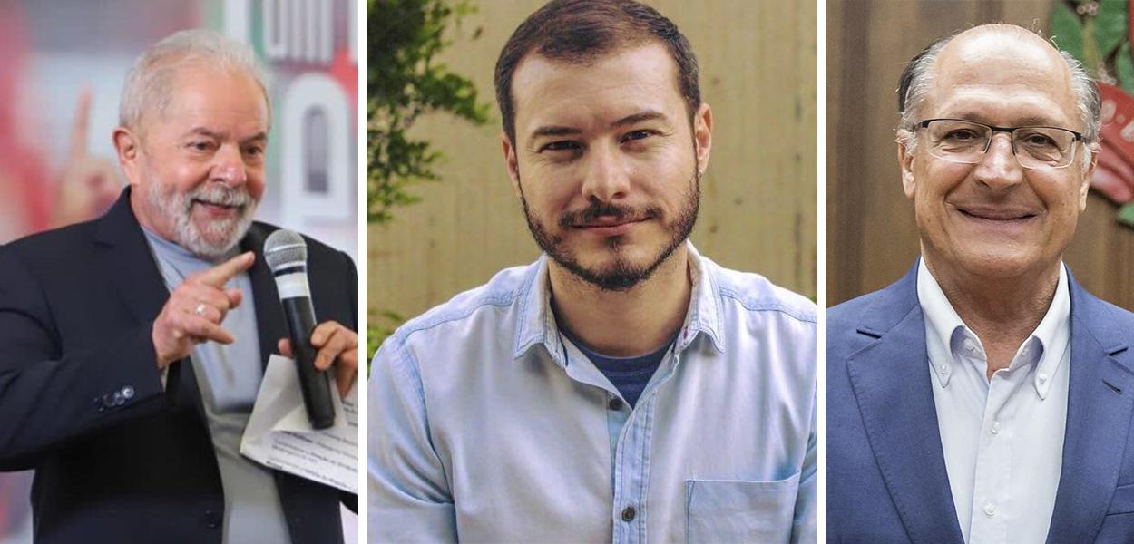 Lula, Juliano Medeiros e Geraldo Alckmin