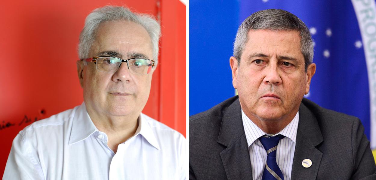 Jornalista Luis Nassif e o general Braga Netto