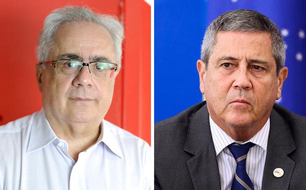 Jornalista Luis Nassif e o general Braga Netto