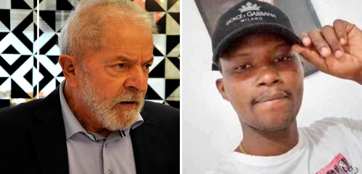 Ex-presidente Luiz Inácio Lula da Silva e o congolês Moïse Kabagambe