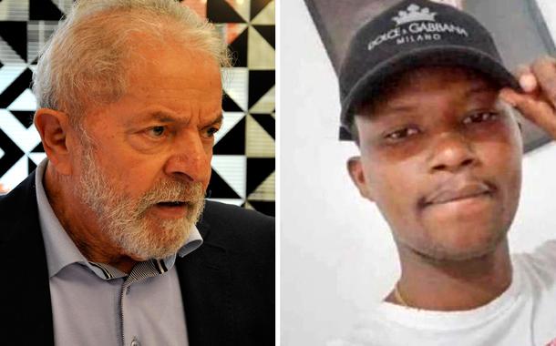 Ex-presidente Luiz Inácio Lula da Silva e o congolês Moïse Kabagambe
