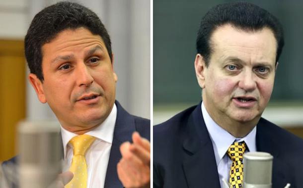 Presidentes do PSDB e do PSD, Bruno Araújo e Gilberto Kassab, respectivamente