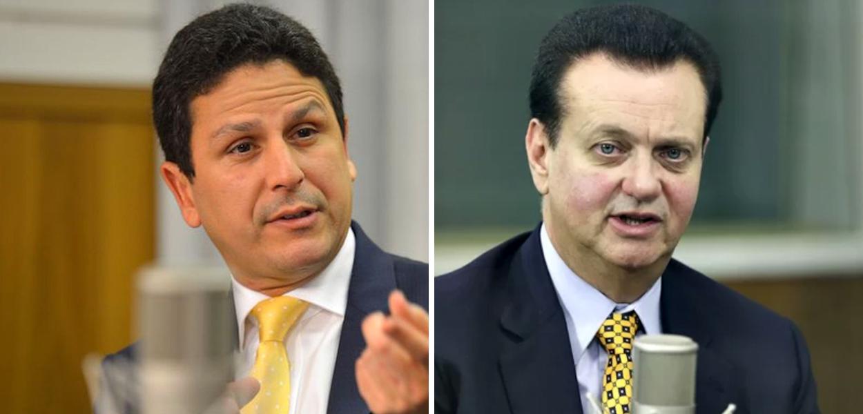 Presidentes do PSDB e do PSD, Bruno Araújo e Gilberto Kassab, respectivamente