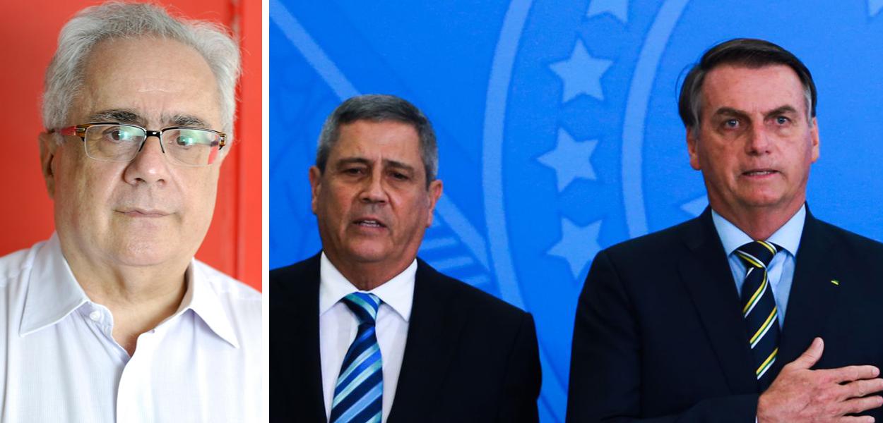 Luis Nassif, Braga Netto e Jair Bolsonaro