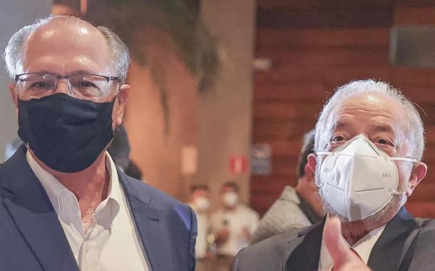 Ex-governador Geraldo Alckmin e o ex-presidente Luiz Inácio Lula da Silva