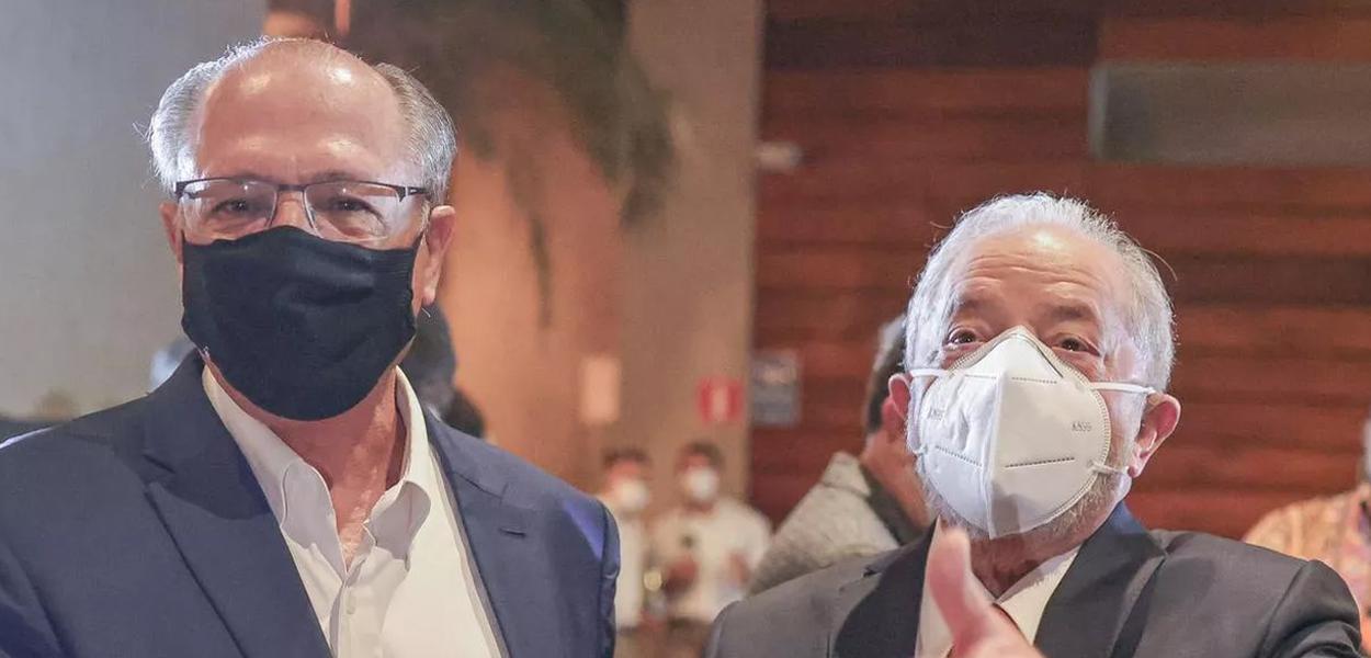 Ex-governador Geraldo Alckmin e o ex-presidente Luiz Inácio Lula da Silva