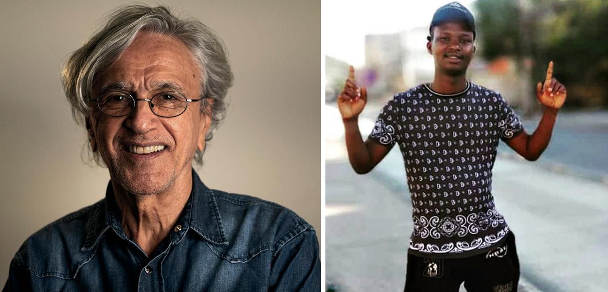 Caetano Veloso e Moïse Mujenyi Kabagambe