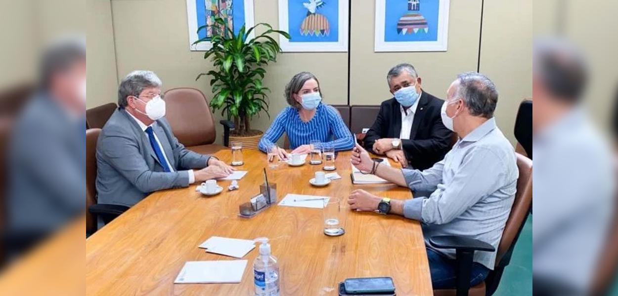 João Azevêdo, Gleisi Hoffmann, José Guimarães e Aguinado Ribeiro