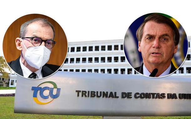 Fabiano Contarato e Jair Bolsonaro / fachada do TCU