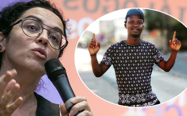 Marcia Tiburi e Moïse Kabagambe