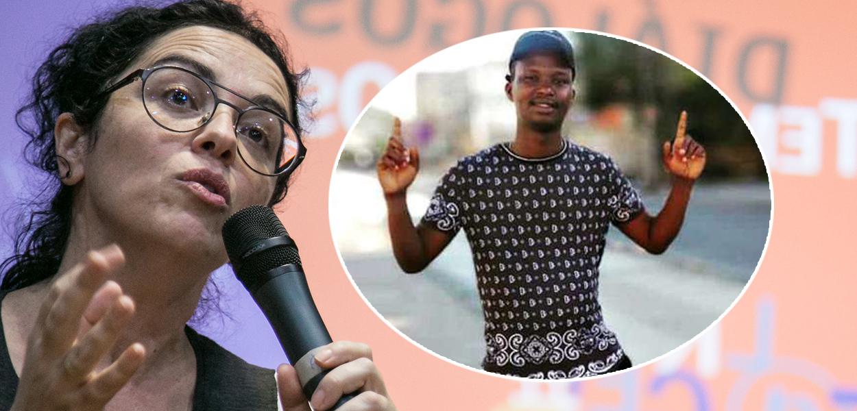 Marcia Tiburi e Moïse Kabagambe