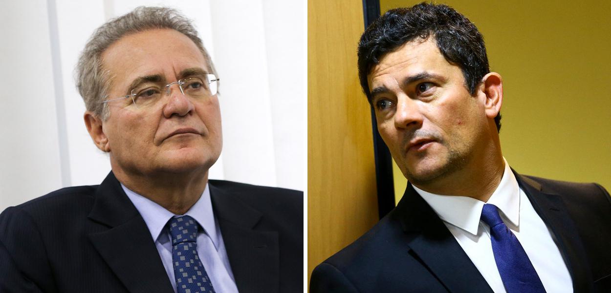 Renan Calheiros e Sergio Moro