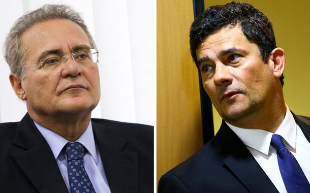 Renan Calheiros e Sergio Moro