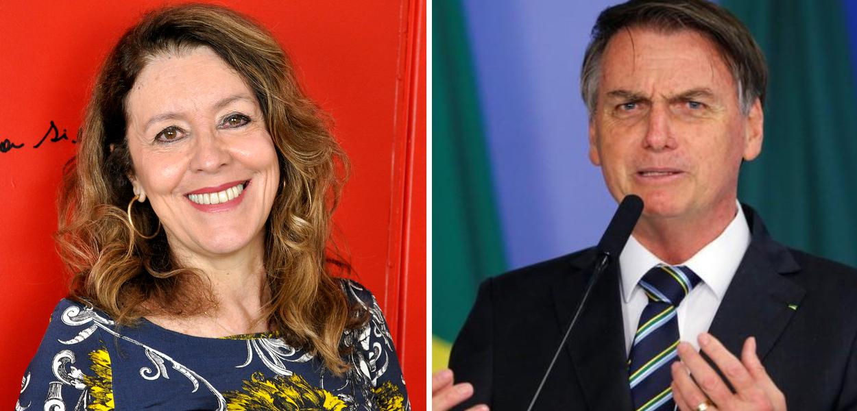 Helena Chagas e Jair Bolsonaro