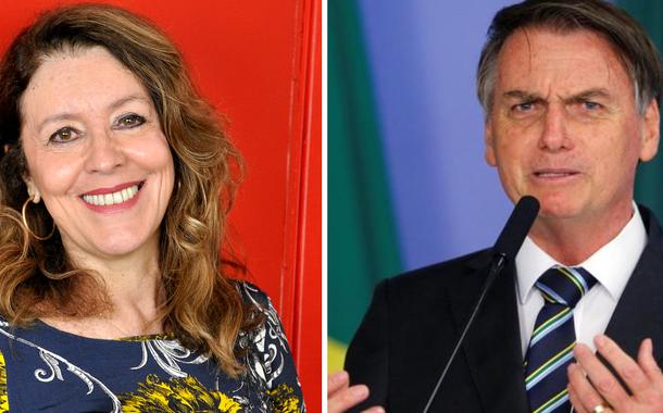 Helena Chagas e Jair Bolsonaro