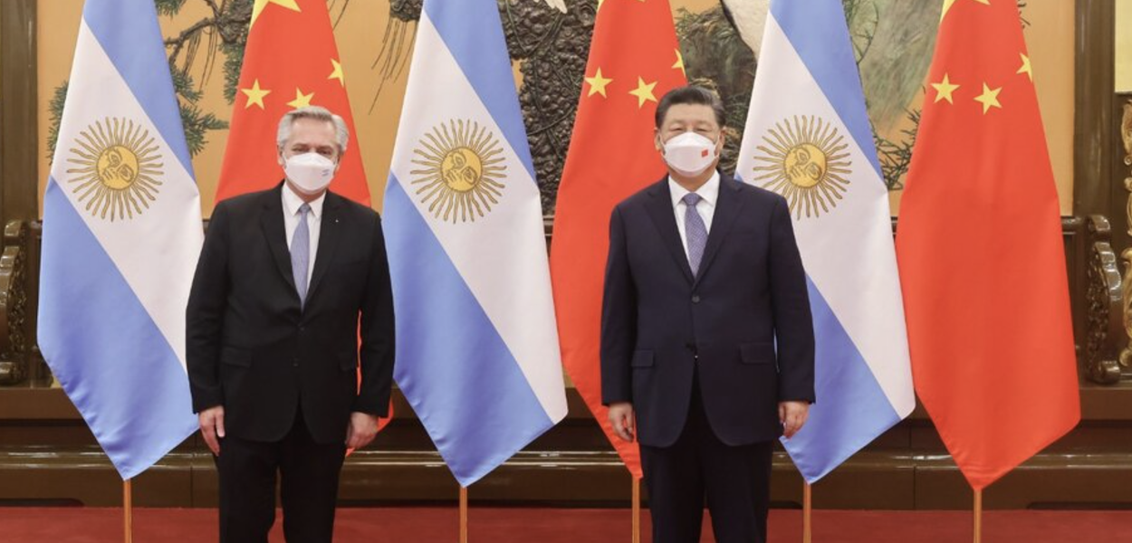 Alberto Fernández e Xi Jinping