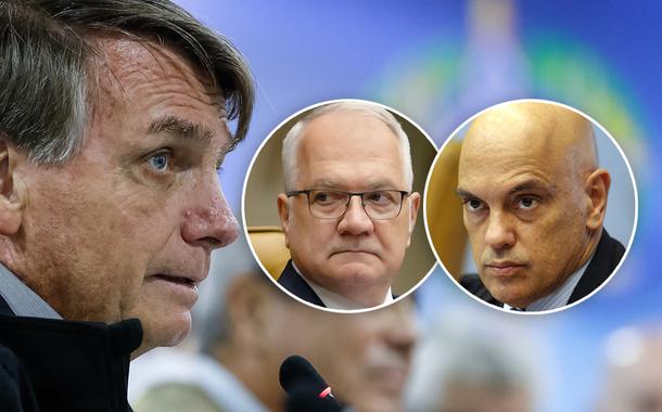Jair Bolsonaro, Edson Fachin e Alexandre de Moraes