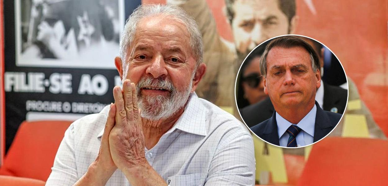 Ex-presidente Luiz Inácio Lula da Silva e Jair Bolsonaro