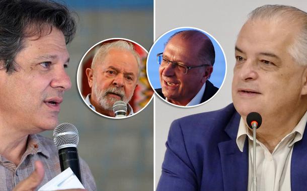 Haddad, Lula, Alckmin e Marcio França