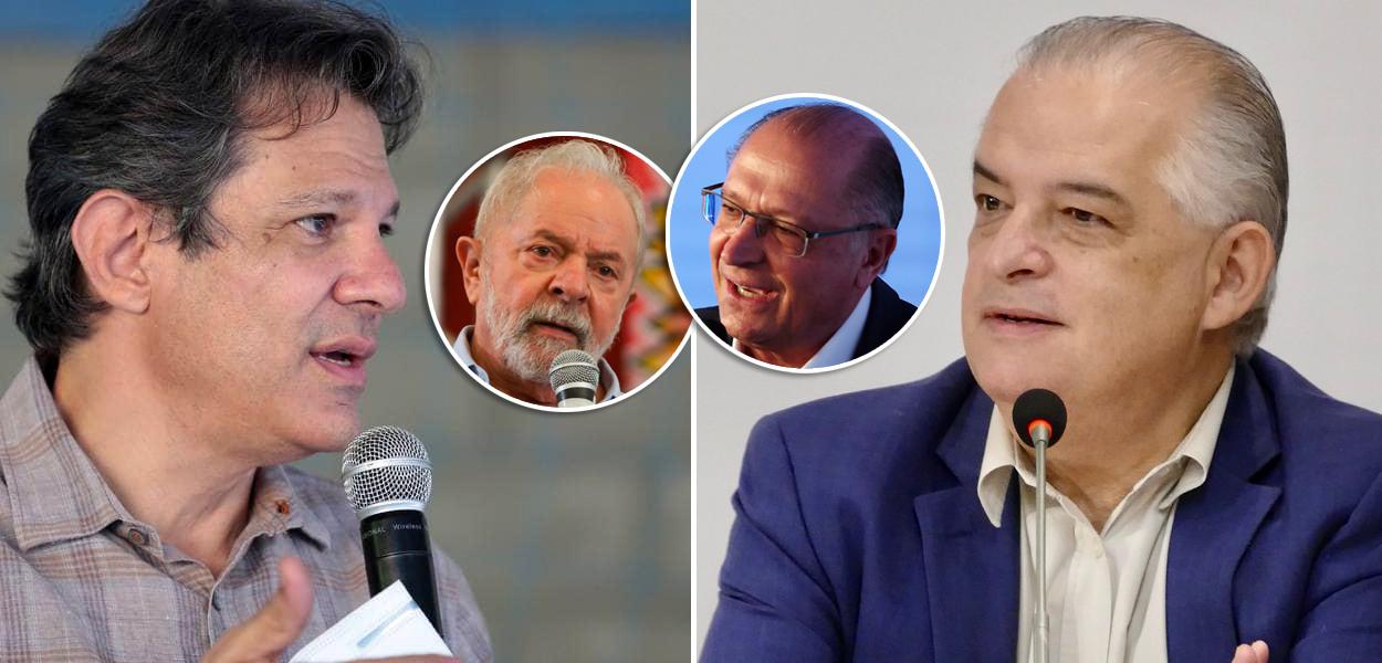 Haddad, Lula, Alckmin e Marcio França