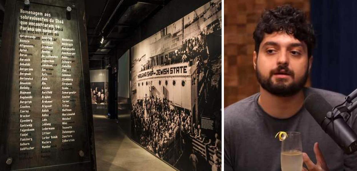 Museu do Holocausto e apresentador Monark