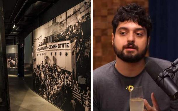 Museu do Holocausto e apresentador Monark