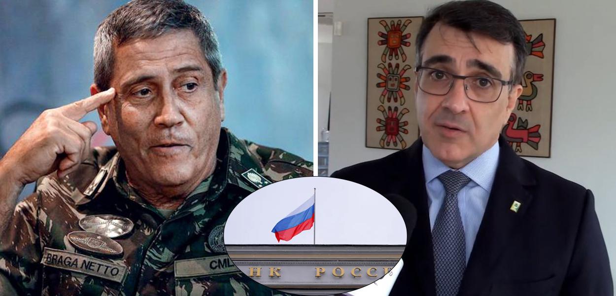 Walter Braga Netto e Carlos Alberto Franco França