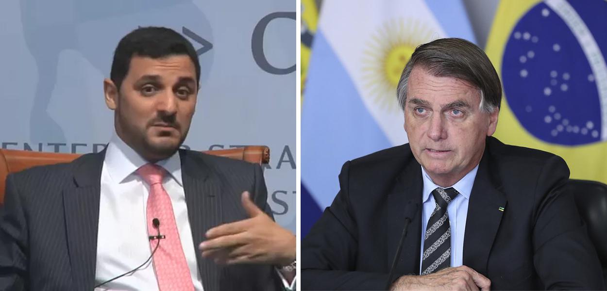 Hussein Kalout e Jair Bolsonaro