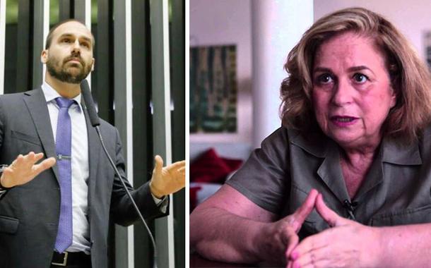 Eduardo Bolsonaro e Hildegard Angel