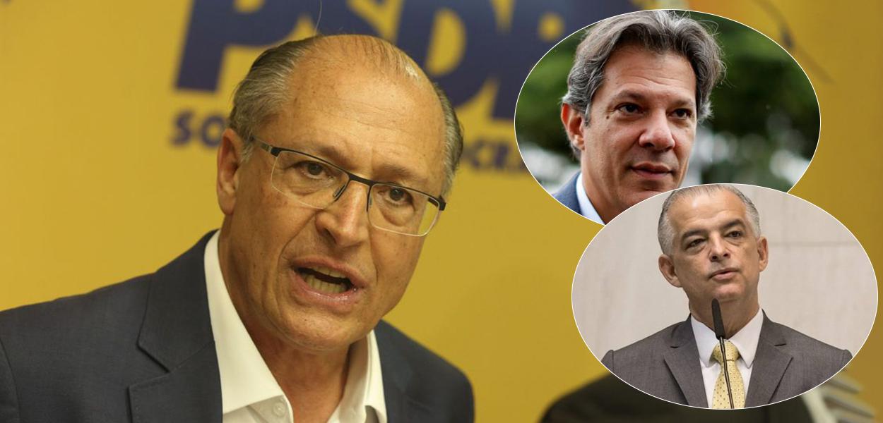 Geraldo Alckmin, Fernando Haddad e Márcio França