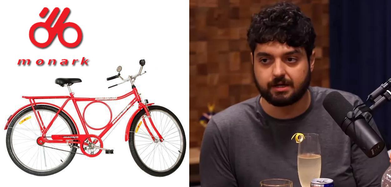 Marca de bicicletas Monark e o apresentador Bruno Aiub, conhecido como Monark