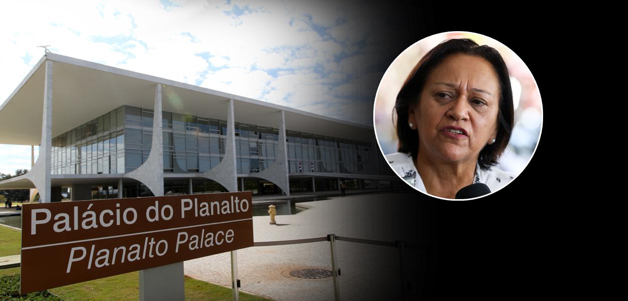 Palácio do Planalto e a governador do Rio Grande do Norte, Fátima Bezerra