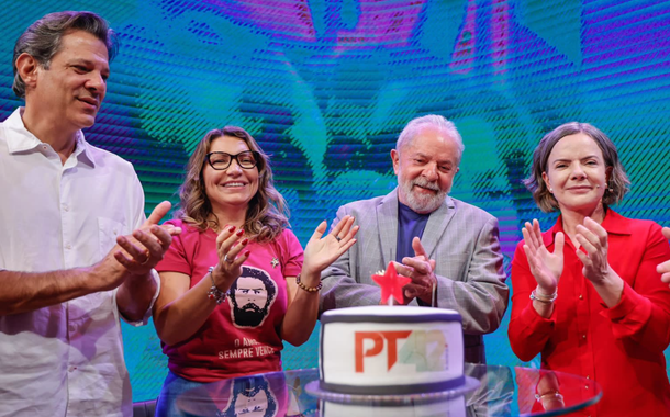 Haddad, Janja, Lula e Gleisi