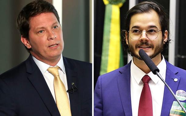 Secretário Mario Frias e o deputado Túlio Gadêlha
