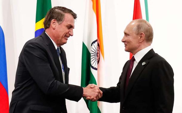 Jair Bolsonaro e Vladimir Putin