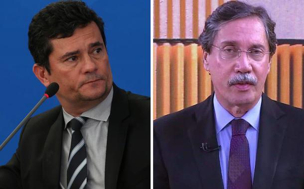 Sérgio Moro e o jornalista Merval Pereira