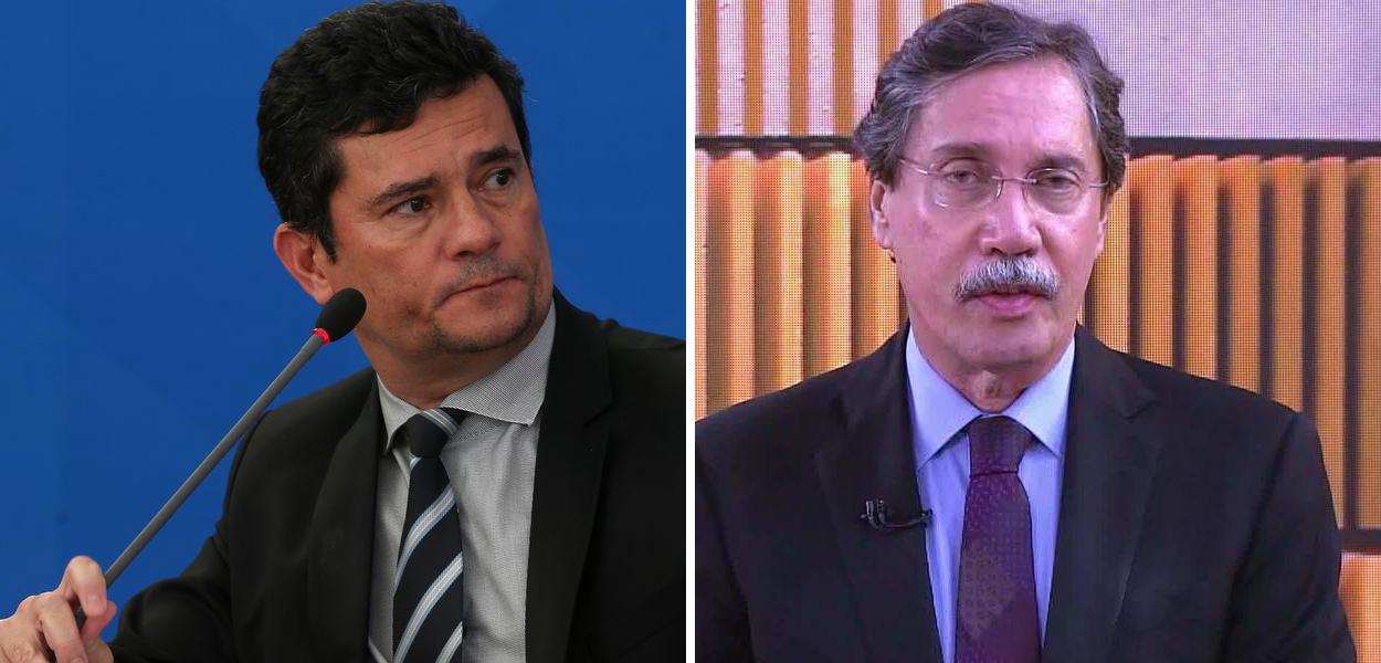 Sérgio Moro e o jornalista Merval Pereira