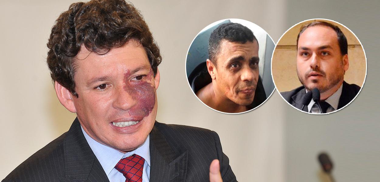 Reginaldo Lopes, Adélio Bispo e Carlos Bolsonaro