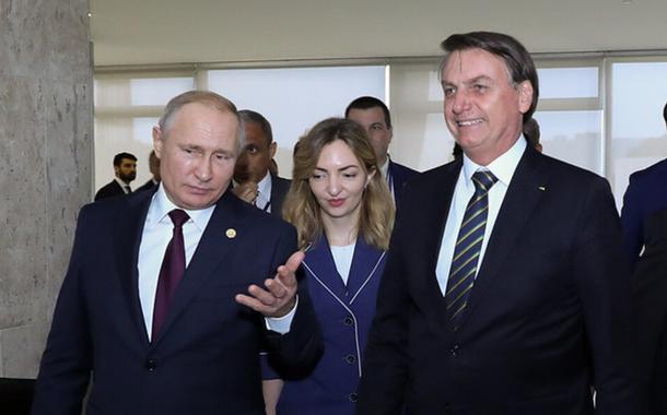 Vladimir Putin e Jair Bolsonaro