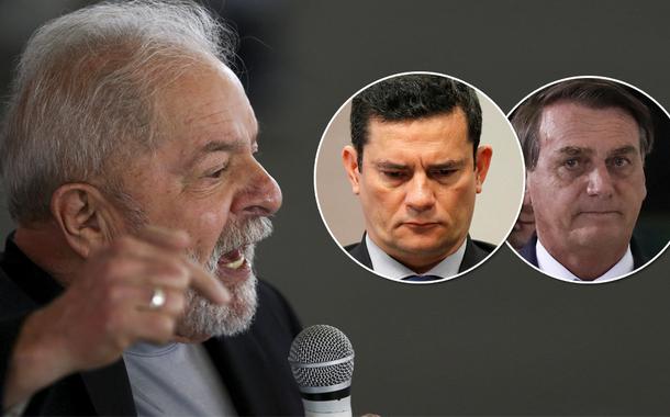 Lula, Sergio Moro e Jair Bolsonaro