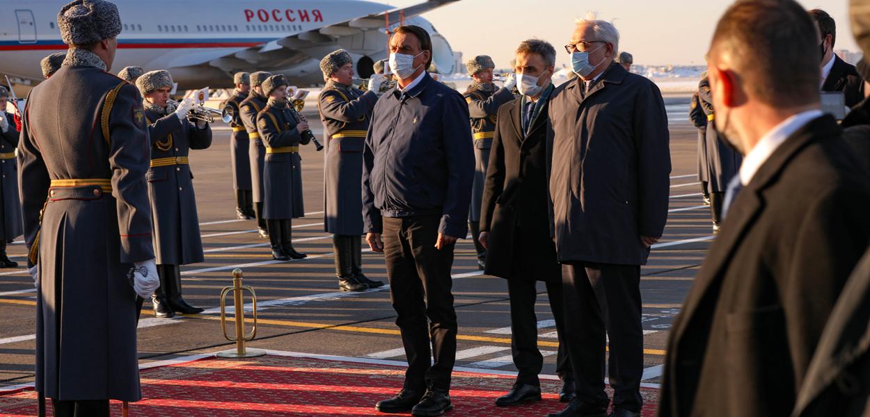 Bolsonaro chega a Moscou.