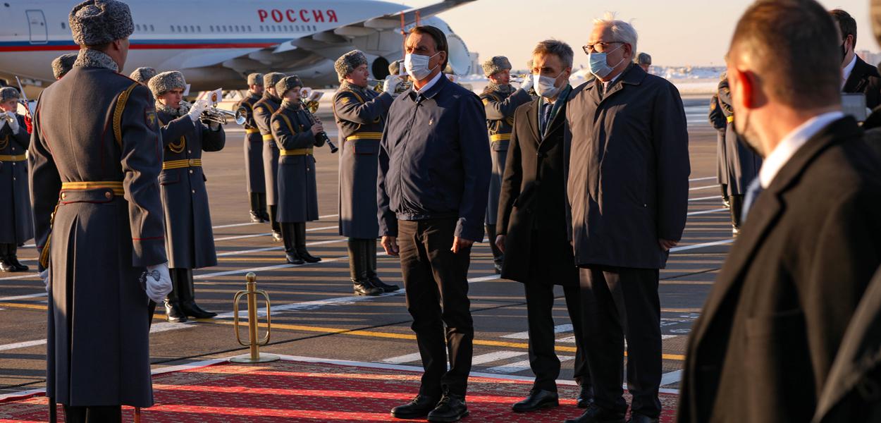 Bolsonaro chega a Moscou.