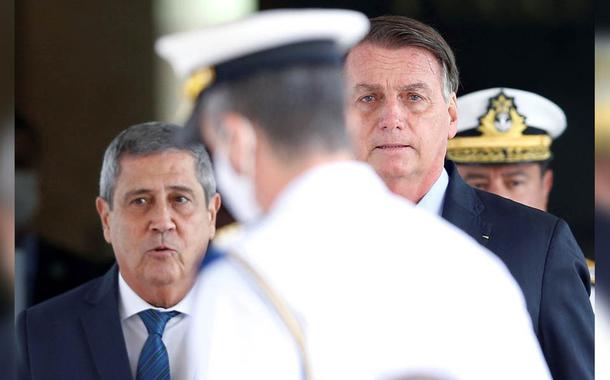 Ministro Braga Netto e Jair Bolsonaro